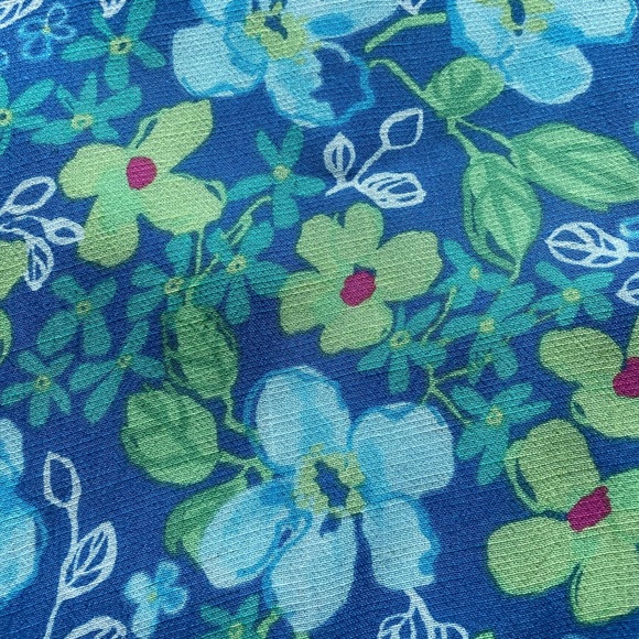 Sigrid Olsen Blue Green Floral Maxi Dress 10 Forest Fairy Granola Girl Cottage - Picture 2 of 11